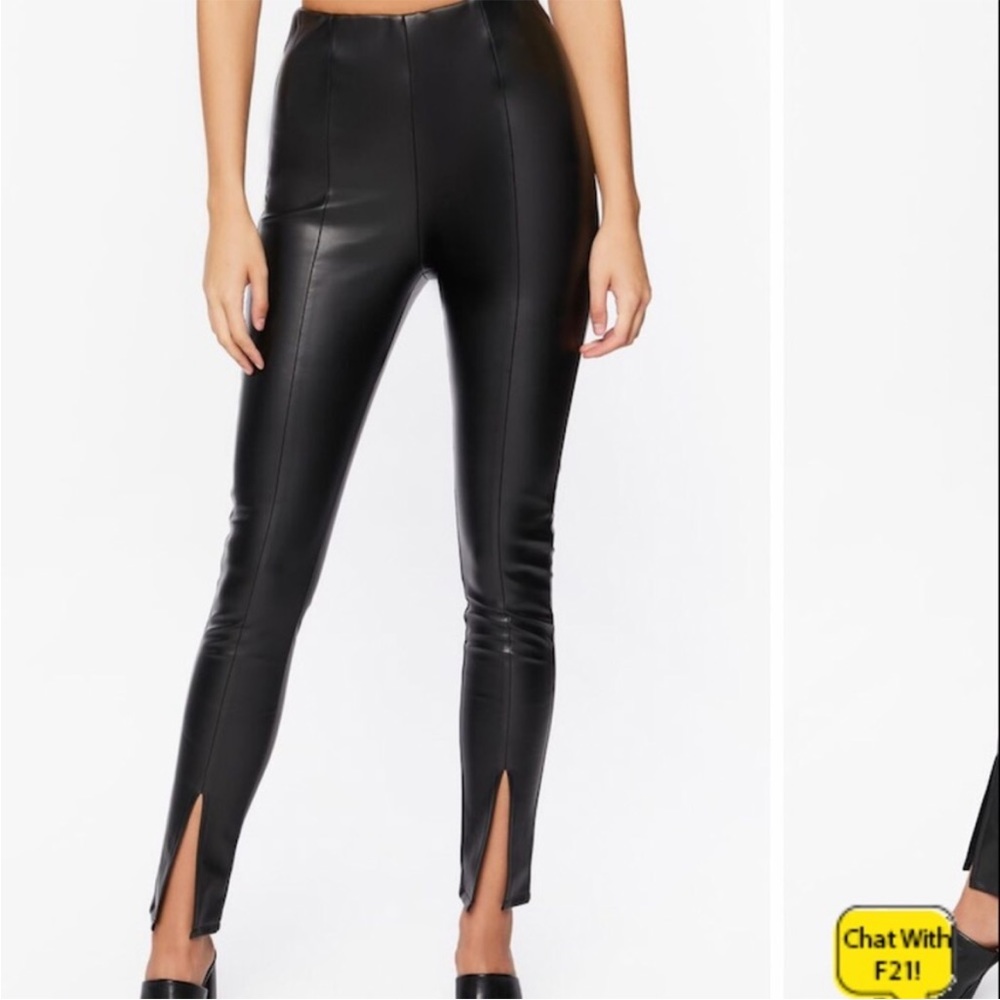 Skinny leather pants